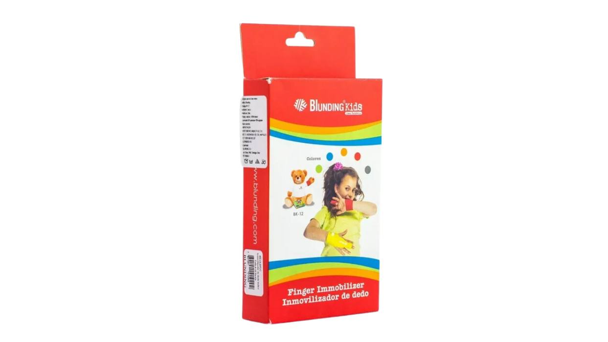 BLUNDING KIDS INMOVILIZADOR DE DEDO SIN LATEX ROJO TALLA 8 - 10