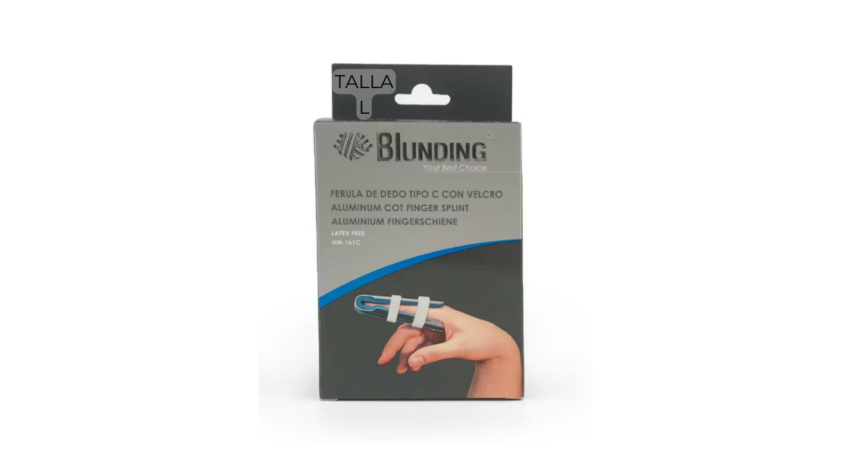 BLUNDING FERULA DE DEDO TIPO C CON VELCRO SIN LATEX TALLA L