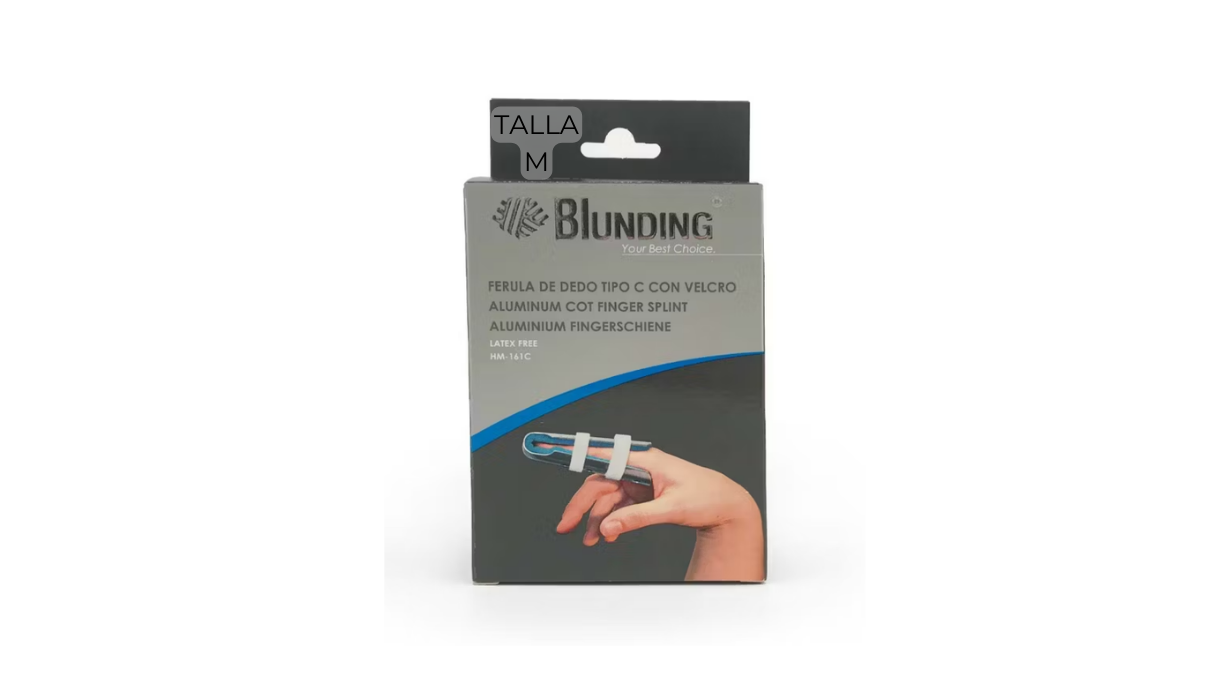 BLUNDING FERULA DE DEDO TIPO C CON VELCRO SIN LATEX TALLA M
