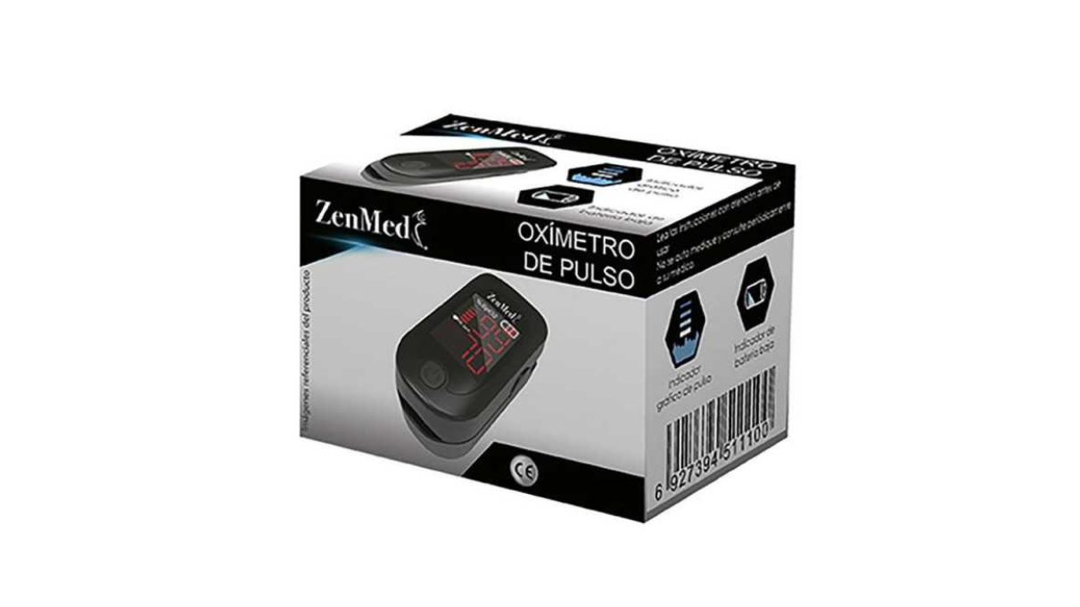 ZENMED OXIMETRO DE PULSO EN DEDO FS10K X 1 UNIDAD 