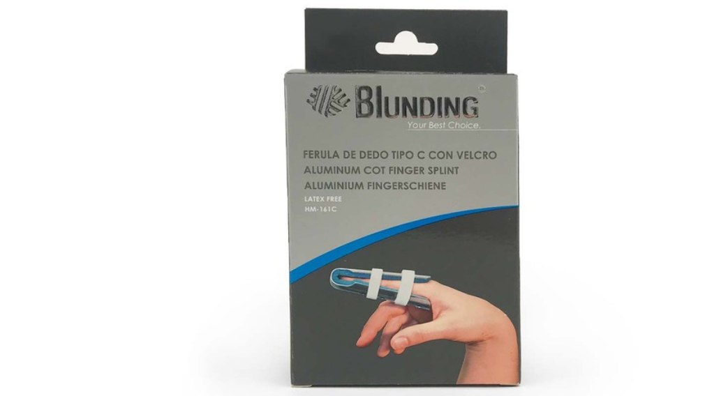 BLUNDING FERULA DE DEDO TIPO C CON VELCRO SIN LATEX TALLA S