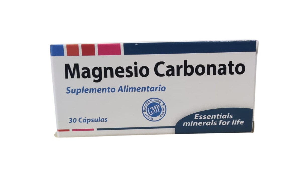 MAGNESIO CARBONATO 375 MG SUPLEMENTO ALIMENTARIO X 30 CAPSULAS