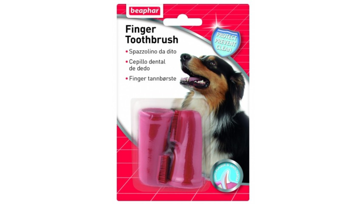CEPILLO DE DIENTES DE DEDO PERROS Y GATOS X 2 UNIDADES