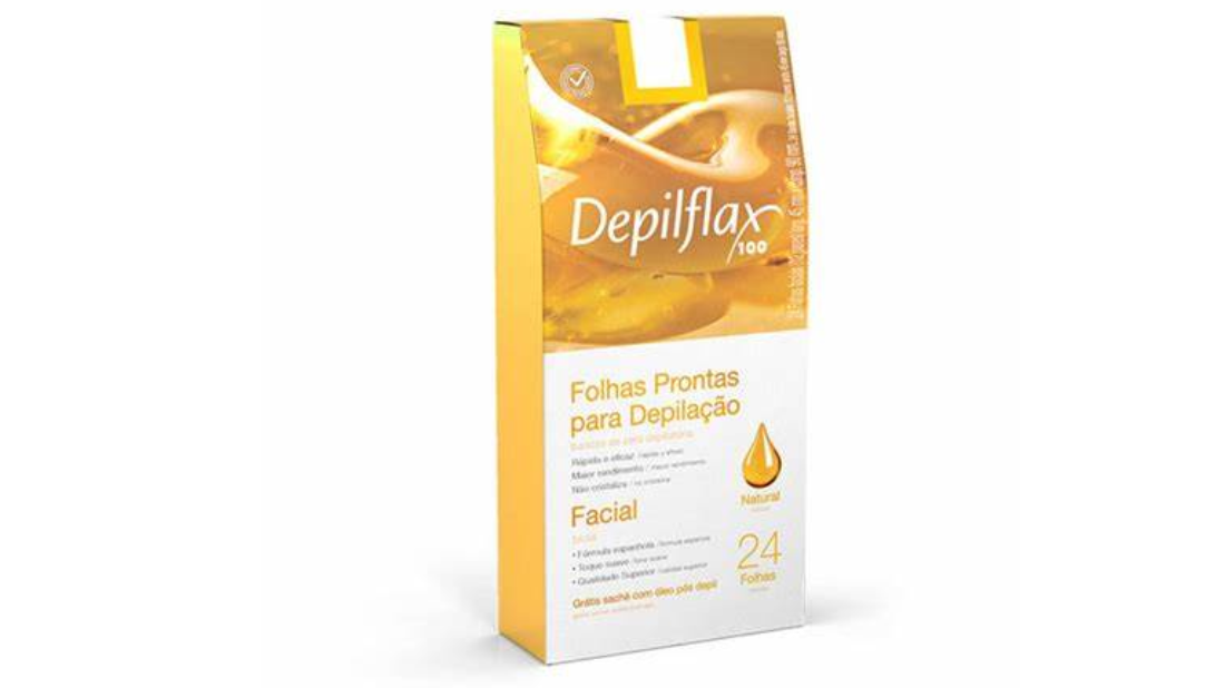 DEPILFLAX 100 BANDAS DE CERA DEPILATORIA FACIAL X 24 BANDAS
