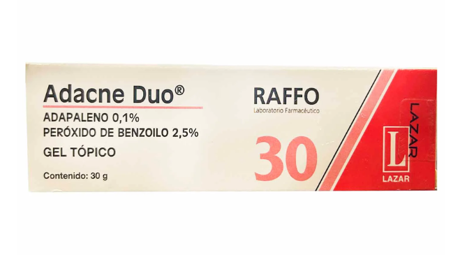 ADACNE DUO APAPALENO/PEROXIDO DE BENZOILO 0,1/2,5G X 30G DE GEL TOPICO LAZAR