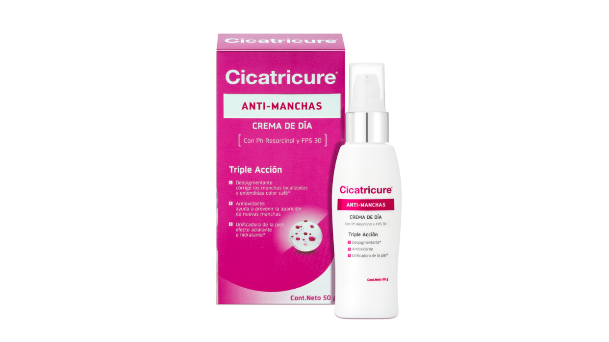 CICATRICURE ANTIMANCHAS CREMA DE DIA RESORCINOL FPS 30 CARA Y CUELLO X 50 GRAMOS