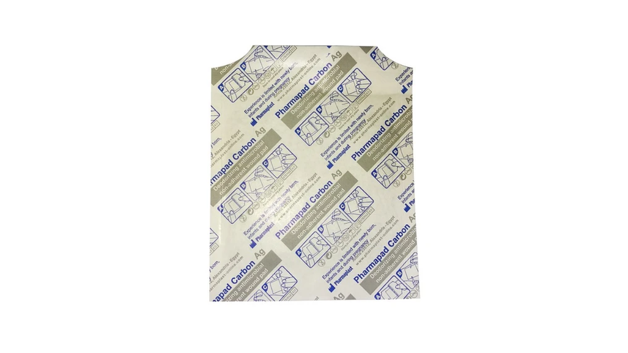 PHARMAPAD CARBON AG PARCHE PARA HERIDAS NO ADHERENTE ANTIMICROBIAL CARBON PLATA UNIDAD
