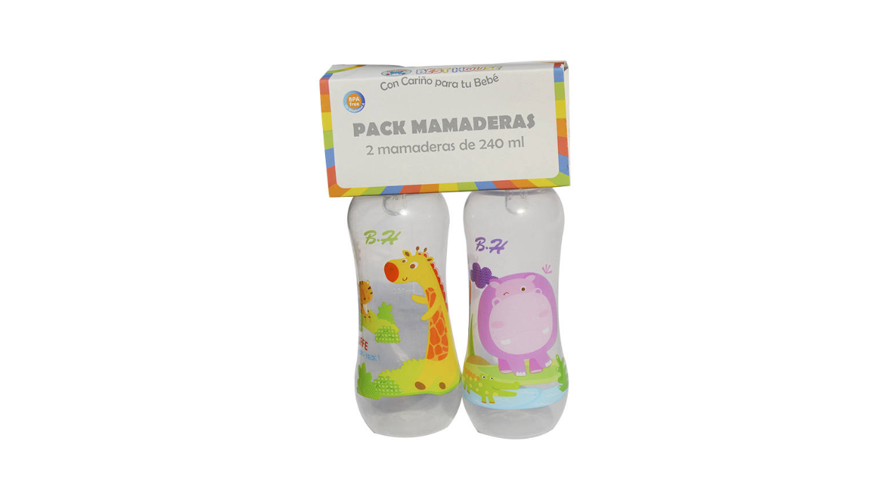 BEST HOUSE MAMADERAS PACK 240 ML X 2 MAMADERAS