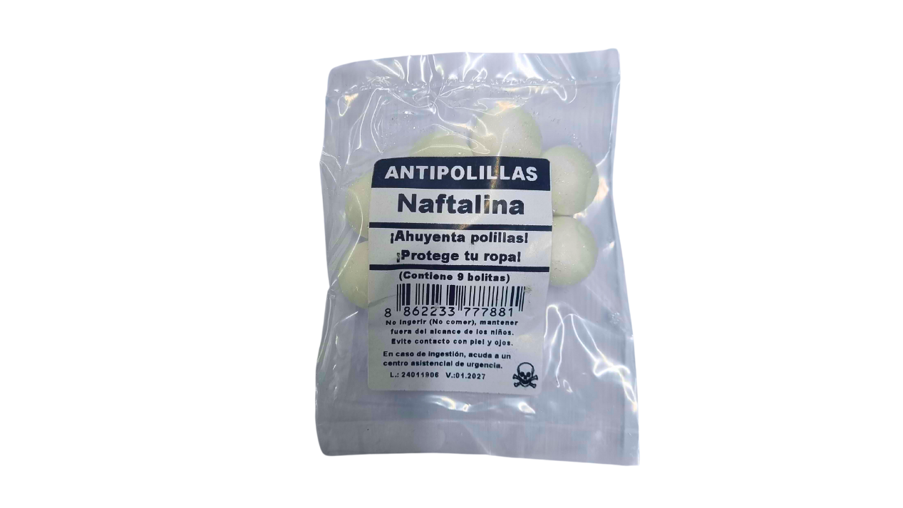 NAFTALINA X 9 BOLITAS 