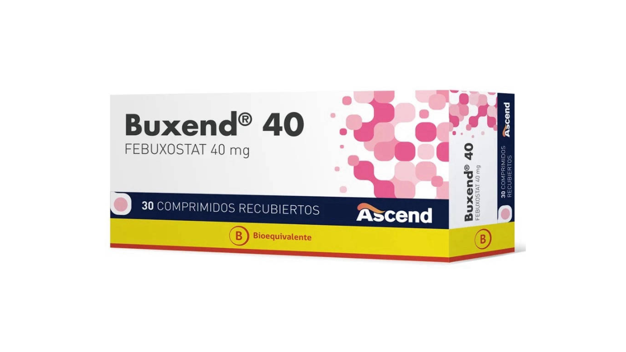 BUXEND FEBUXOSTAT 40 MG X 30 COMPRIMIDOS RECUBIERTOS ASCEND