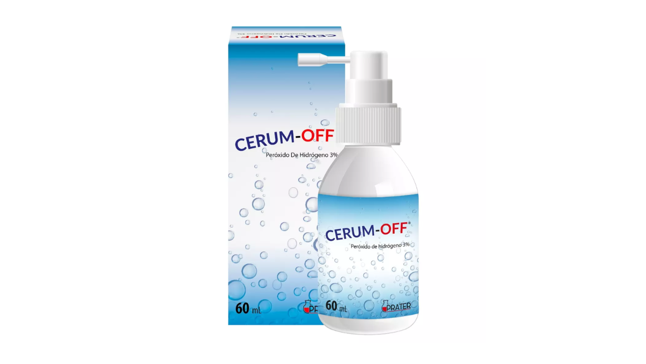 CERUM-OFF PEROXIDO DE HIDROGENO 3 G SPRAY PARA SOLUCION OTICA X 60 ML