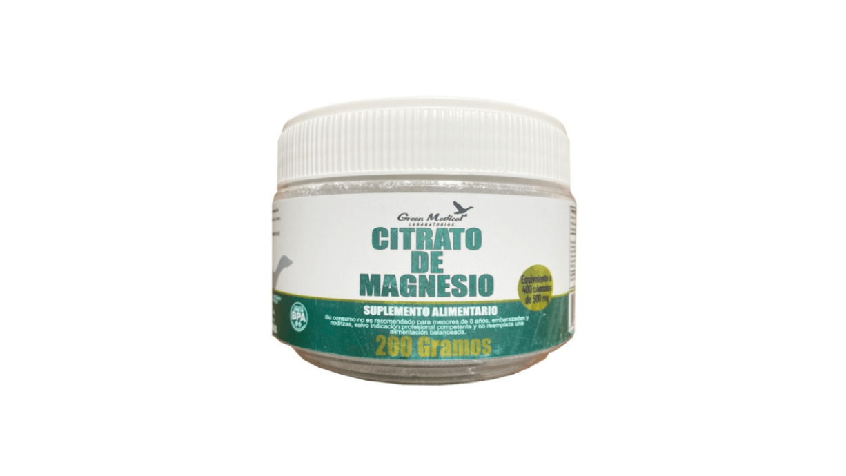 CITRATO DE MAGNESIO 500 MG POLVO PARA SOLUCION ORAL X 200 GRAMOS