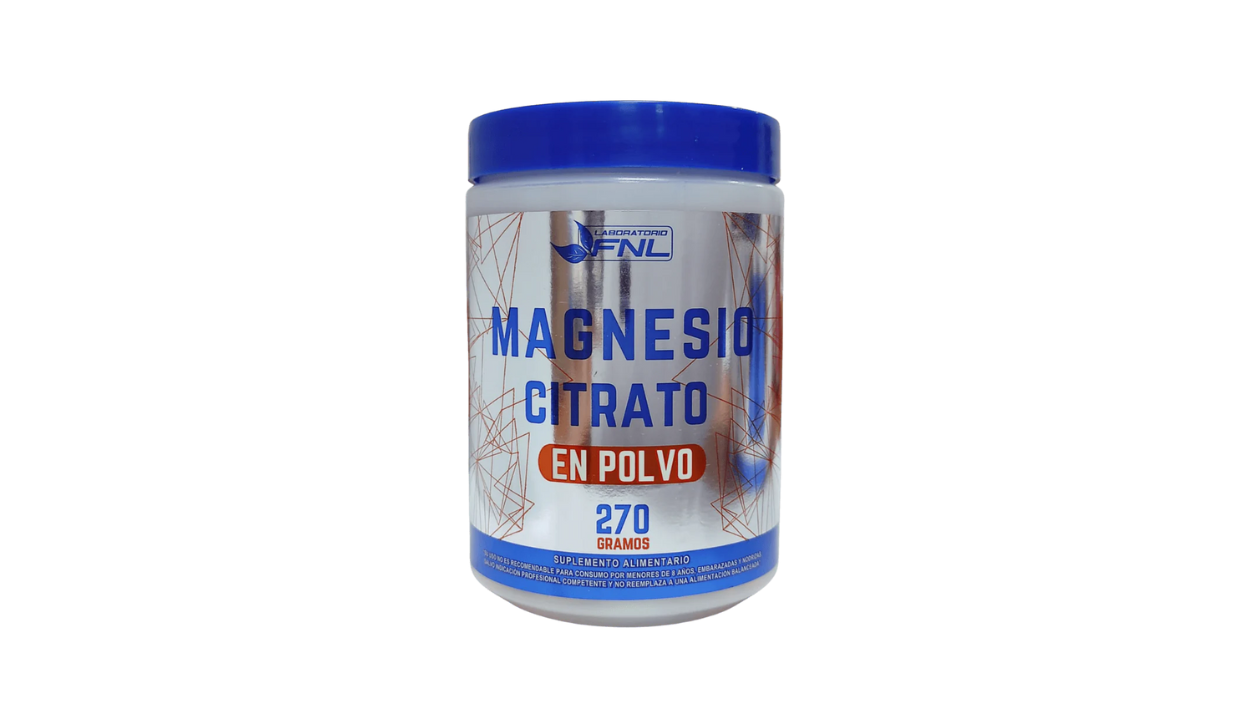 MAGNESIO CITRATO EN POLVO SUPLEMENTO ALIMENTARIO X 270 GRAMOS