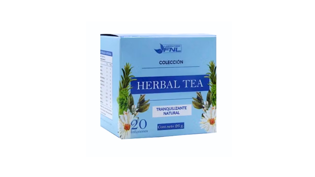 HERBAL TEA TRANQUILIZANTE NATURAL MELISSA INFUSIONES X 20 BOLSITAS