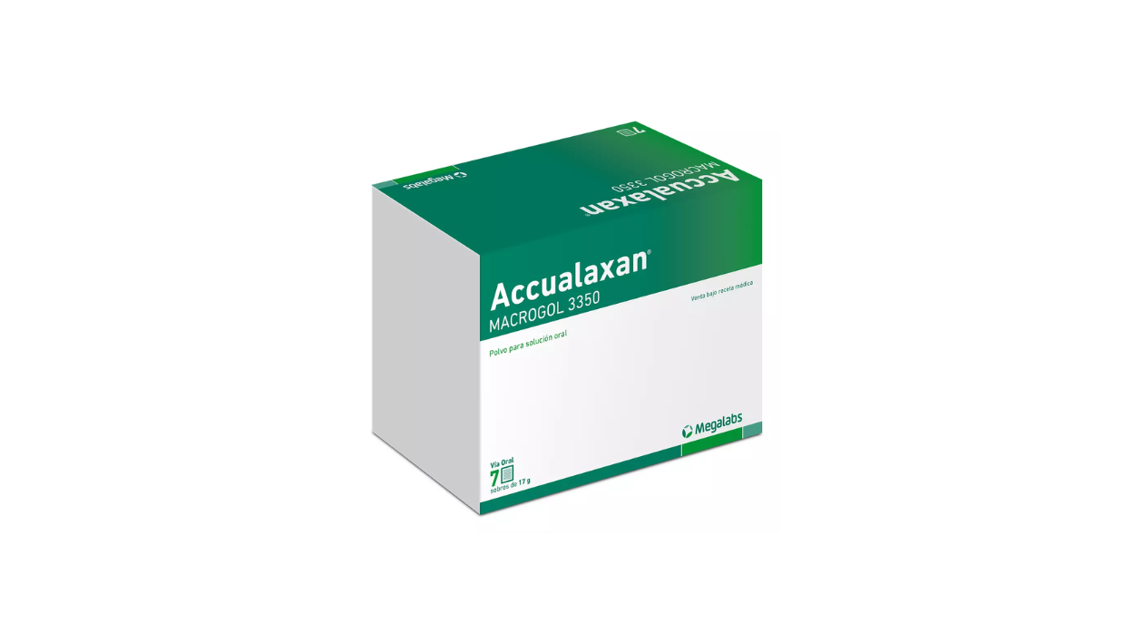 ACCUALAXAN MACROGOL 3350 POLVO PARA SOLUCION ORAL X 7 SOBRES DE 17 GRAMOS