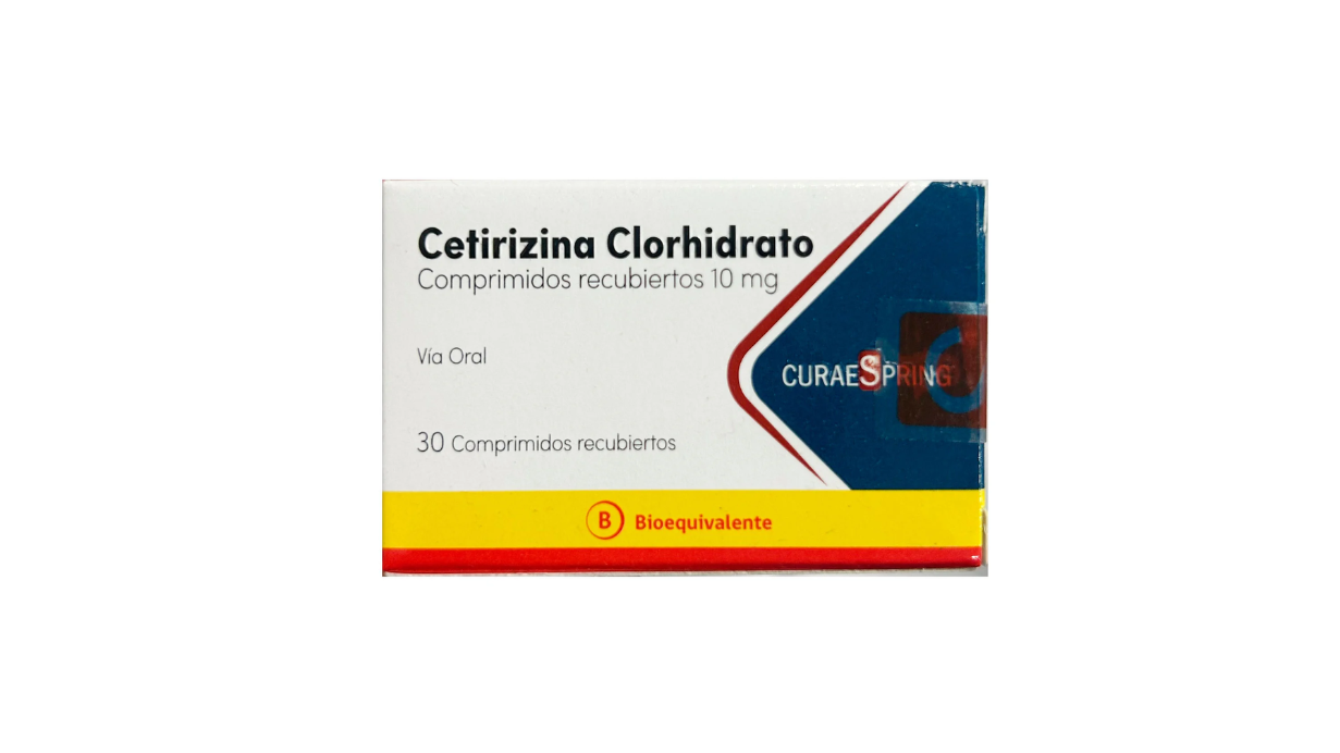 CETIRIZINA CLORHIDRATO 10 MG X 30 COMPRIMIDOS RECUBIERTOS