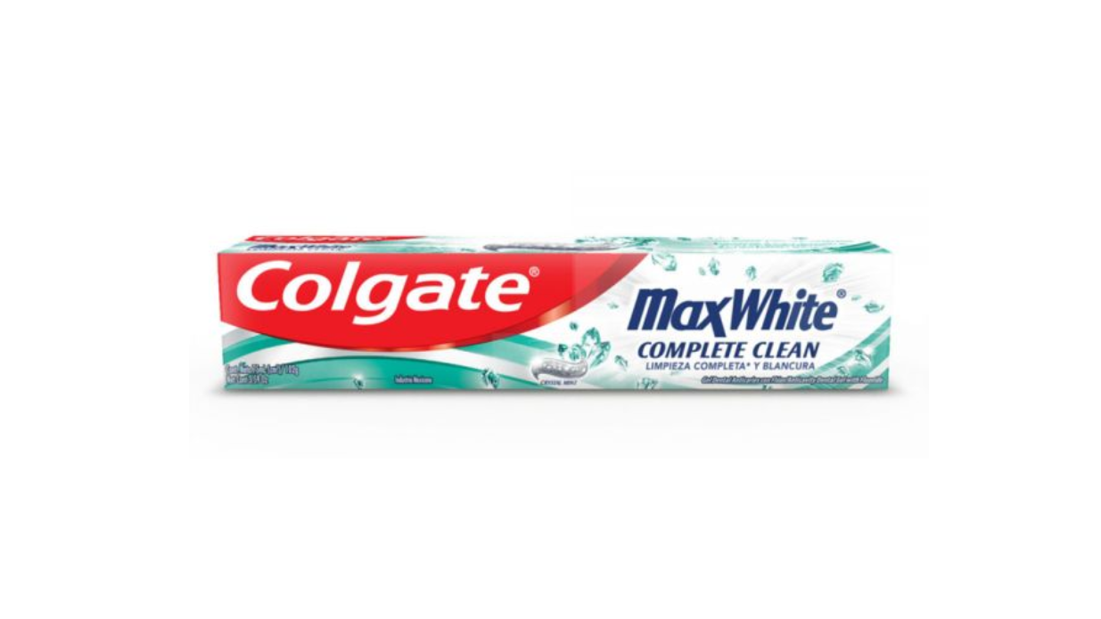 COLGATE MAX WHITE PASTA DENTAL LIMPIEZA COMPLETA Y BLANCURA X 75 ML