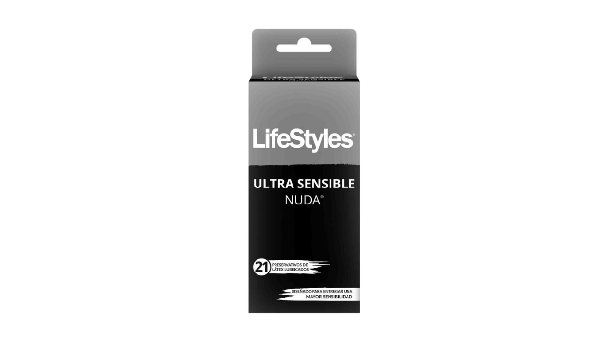 LIFESTYLES ULTRA SENSIBLE NUDA CONDON LATEX X 21 PRESERVATIVOS