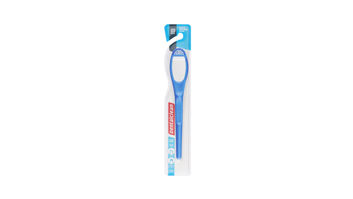 DENTALCLEAN LIMPIADOR DE LENGUA CON ESCOBILLA HALITO FRESCO