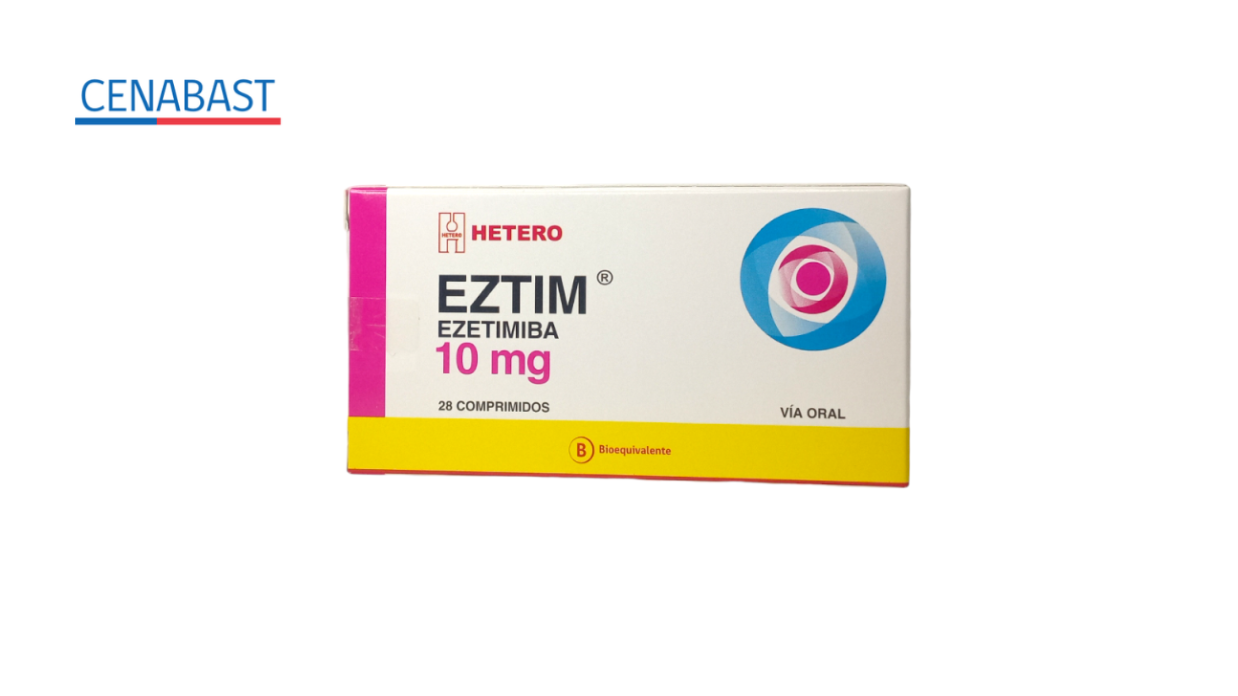 EZTIM EZETIMIBA 10 MG X 28 COMPRIMIDOS [CENABAST]