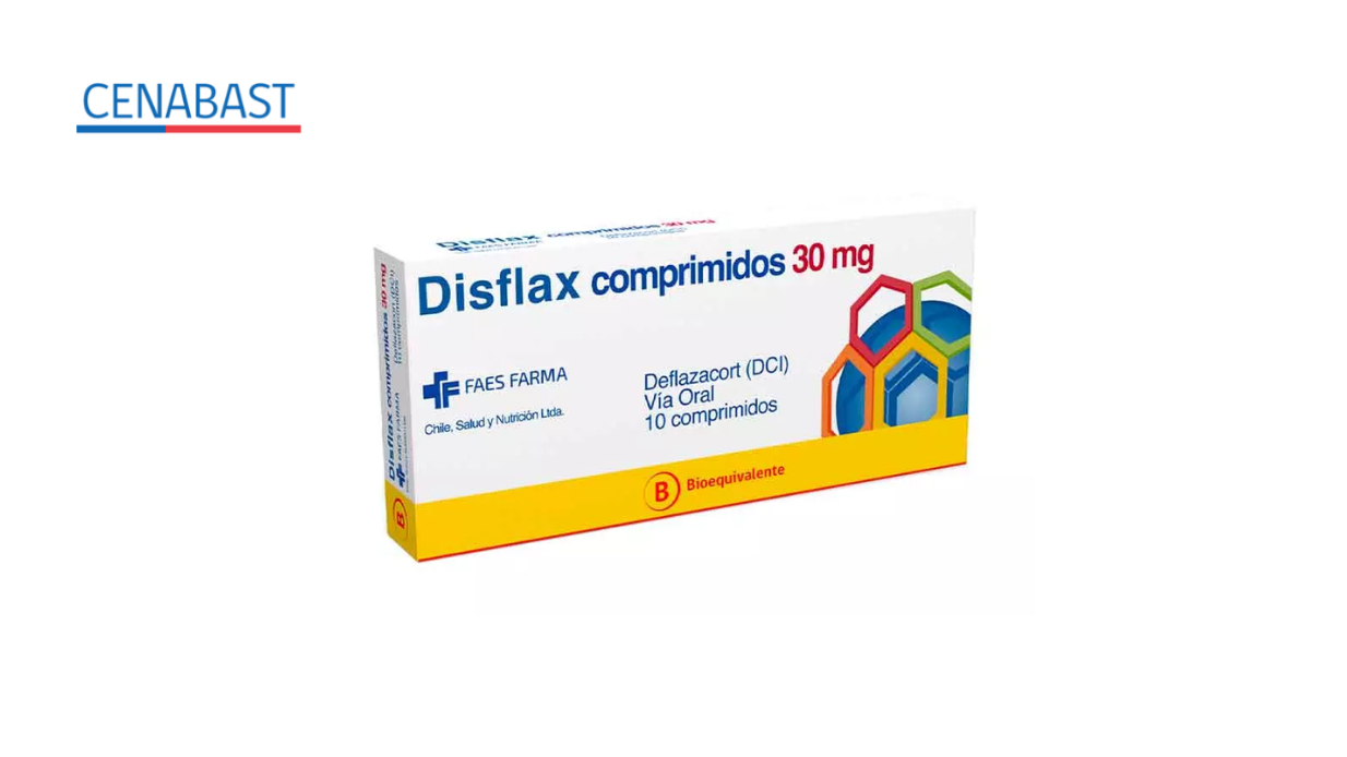 DISFLAX DEFLAZACORT 30 MG X 10 COMPRIMIDOS [CENABAST]