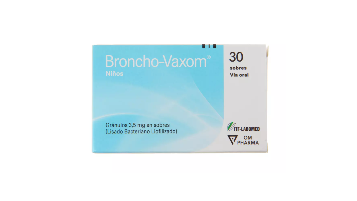 BRONCHO-VAXOM NIÑOS LISADO BACTERIANO LIOFILIZADO 3,5 MG GRANULOS X 30 SOBRES ITF-LABOMED
