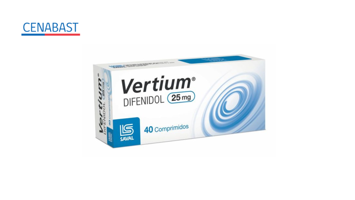 VERTIUM DIFENIDOL 25 MG X 40 COMPRIMIDOS [CENABAST]