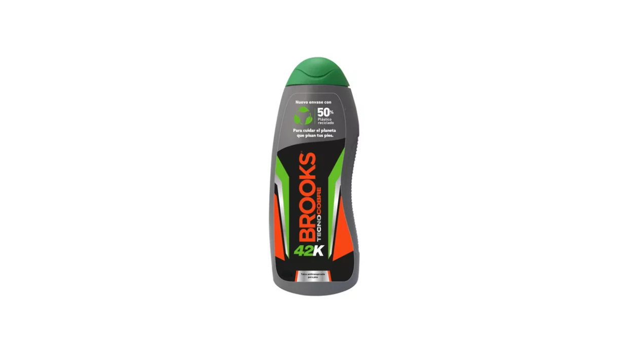 BROOKS TECNOCOBRE CHILE RUGBY TALCO ANTITRANSPIRANTE PARA PIES X 120 GRAMOS