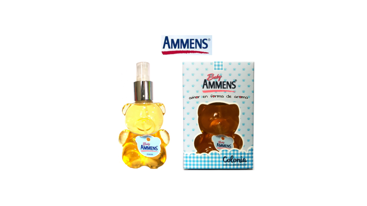 BABY AMMENS COLONIA BEBE HIPOALERGENICO ESTUCHE DE OSITO X 190 ML