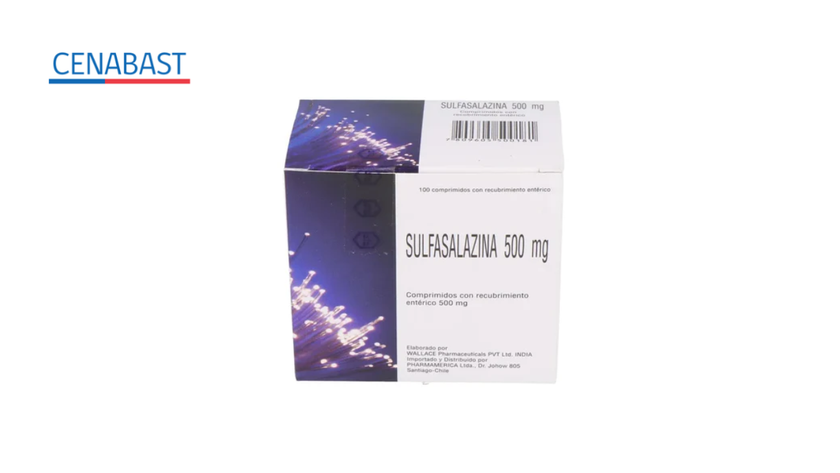 SULFASALAZINA 500 MG X 100 COMPRIMIDOS CON RECUBIRMIENTO ENTERICO [CENABAST]