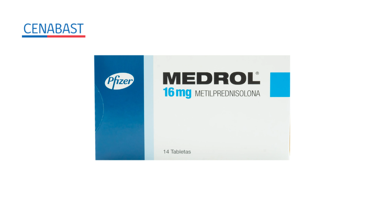 MEDROL METILPREDNISOLONA 16 MG X 14 COMPRIMIDOS [CENABAST]