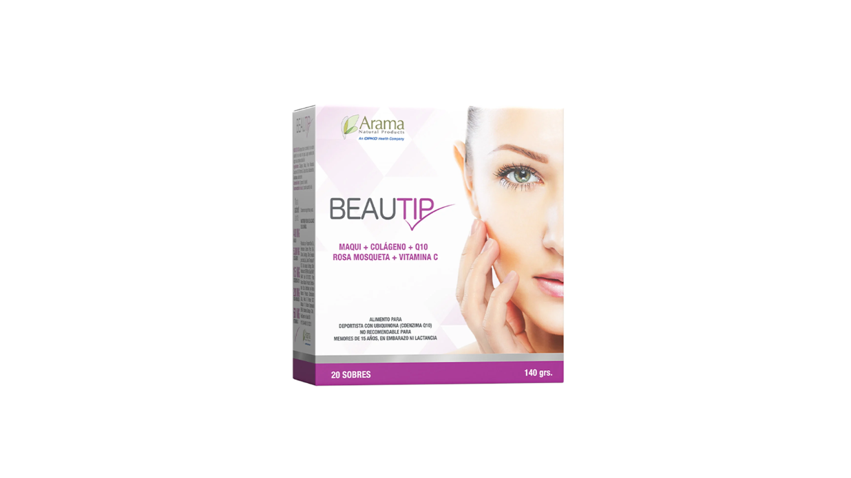 BEAUTIP COLAGENO + Q10 + MAQUI + VITAMINA C 20 SOBRES X 140 GRAMOS