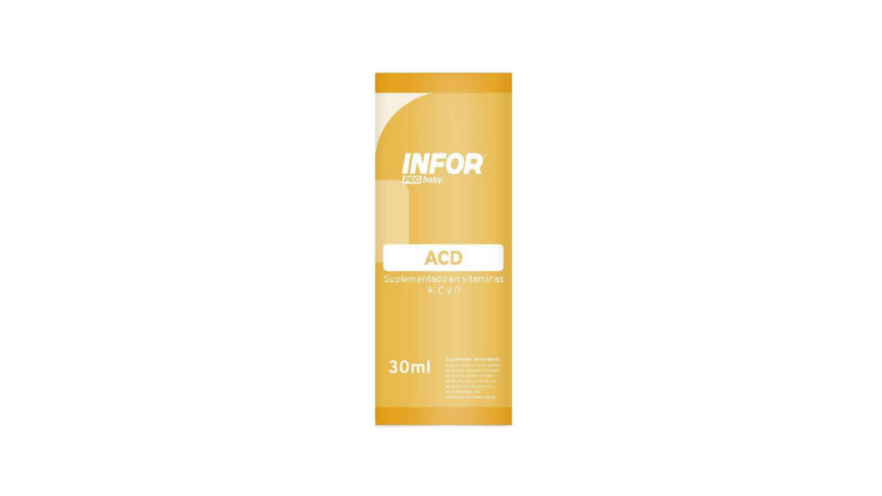 INFOR PRO BABY ACD SUPLEMENTO VITAMINAS A C D SOLUCION GOTAS X 30 ML PRATER