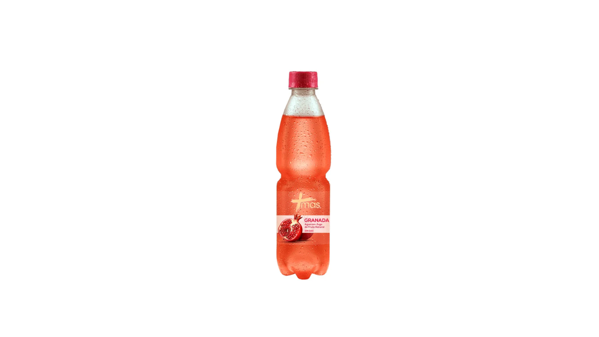 AGUA MAS SABOR GRANADA SIN GAS 0% AZUCAR AÑADIDA X 600 ML