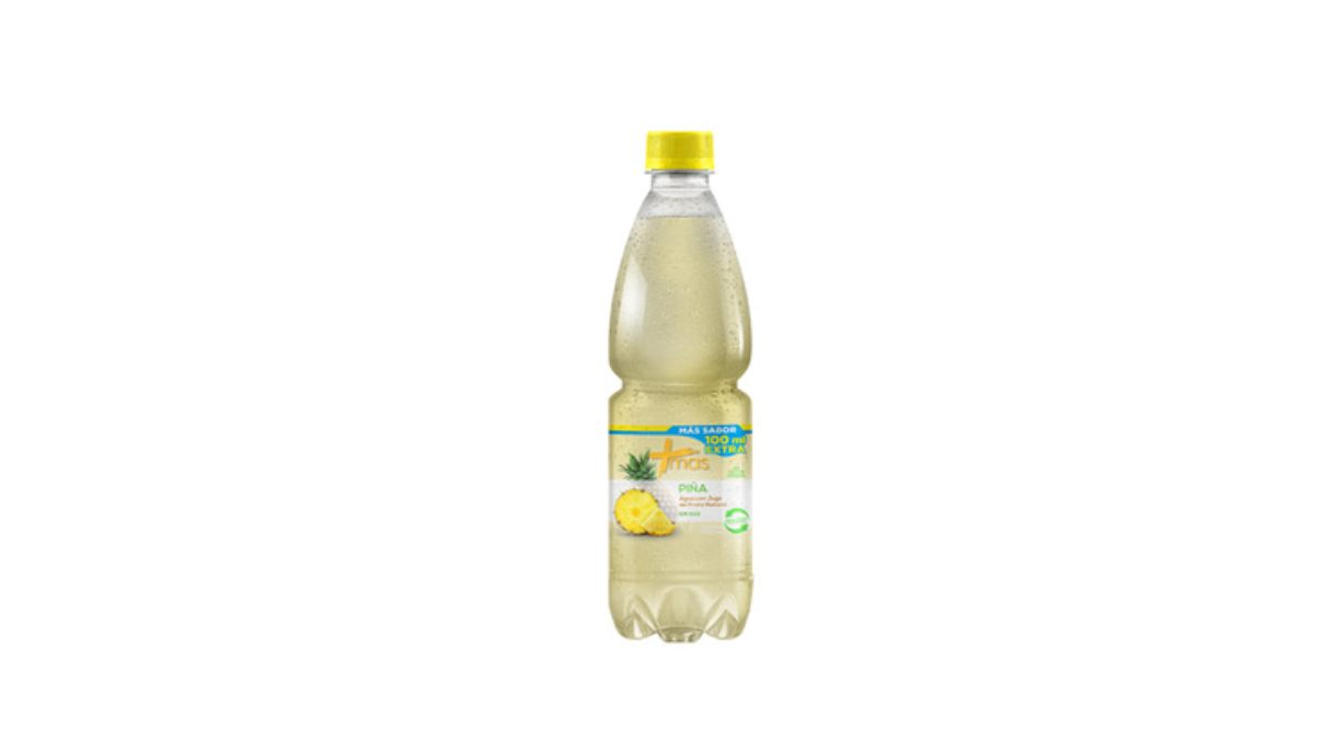 AGUA MAS SABOR PIÑA SIN GAS 0% AZUCAR AÑADIDA X 600 ML