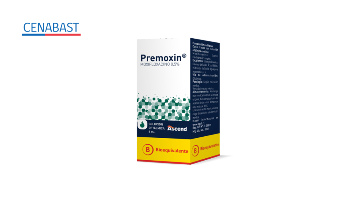 PREMOXIN MOXIFLOXACINO 0,5% SOLUCION OFTALMICA X 5 ML [CENABAST]