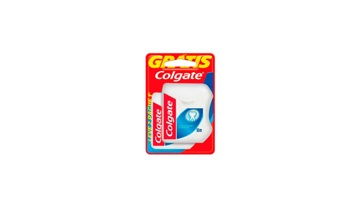 COLGATE HILO DENTAL ENCERADO 50 M X 2 UNIDADES