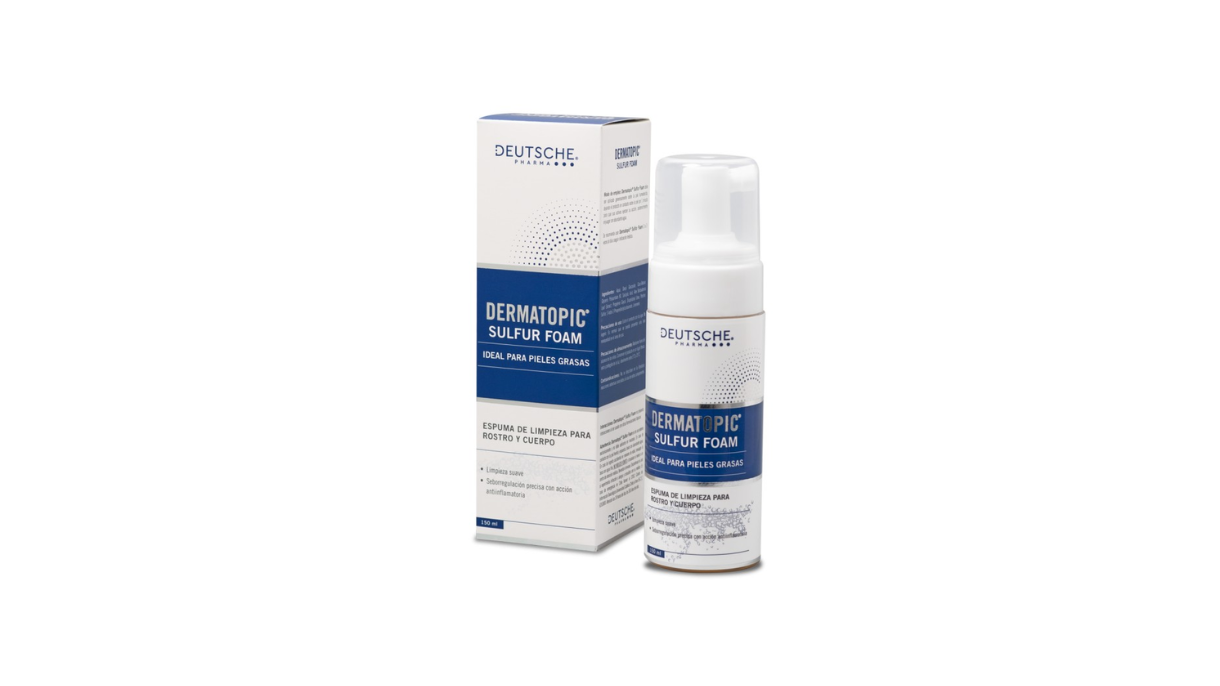 DERMATOPIC SULFUR FOAM PIELES GRASAS ESPUMA DE LIMPIEZA ROSTRO Y CUERPO AZUFRE X 150 ML