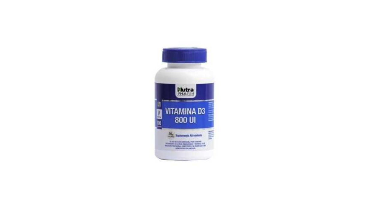 NUTRAPHARM VITAMINA D3 800 UI X 100 COMPRIMIDOS