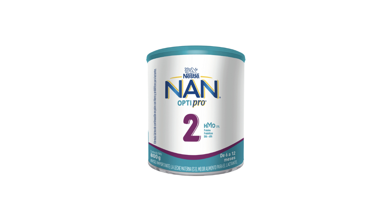 NAN OPTI PRO 2 HMO ALIMENTO PARA LACTANTE EN POLVO 6 - 12 MESES X 800 GRAMOS