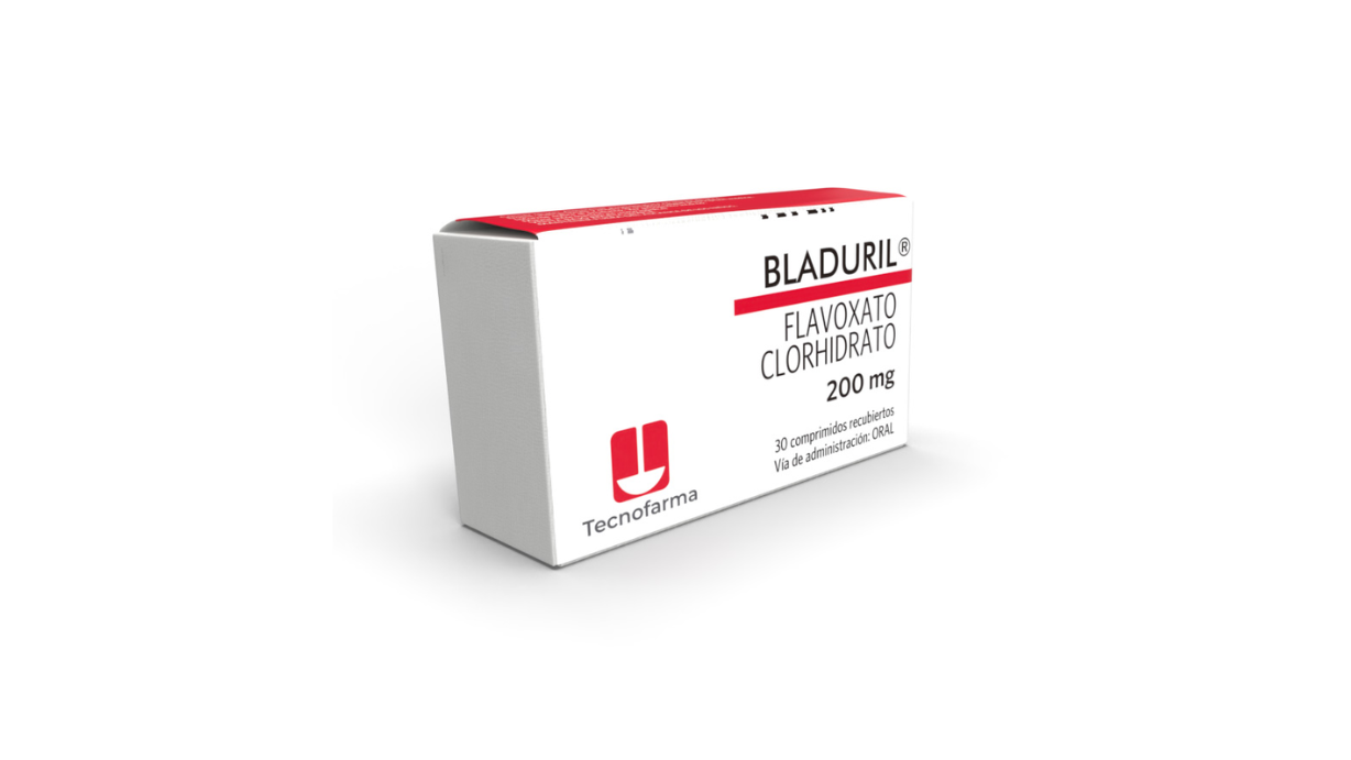 BLADURIL FLAVOXATO CLORHIDRATO 200 MG X 30 COMPRIMIDOS RECUBIERTOS TECNOFARMA