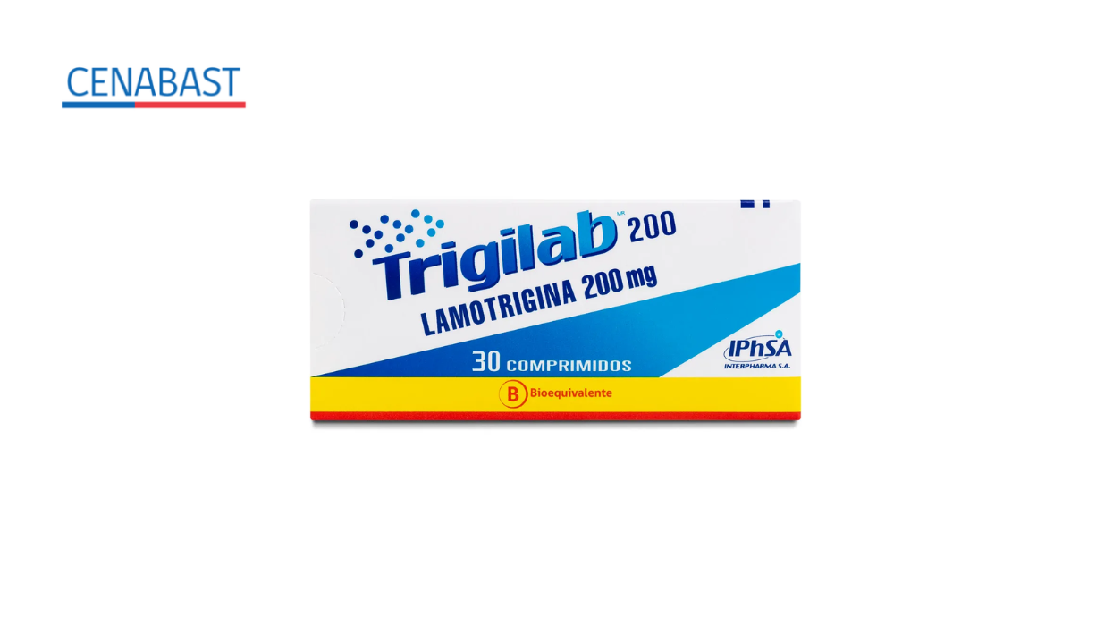 TRIGILAB LAMOTRIGINA 200 MG X 30 COMPRIMIDOS [CENABAST]