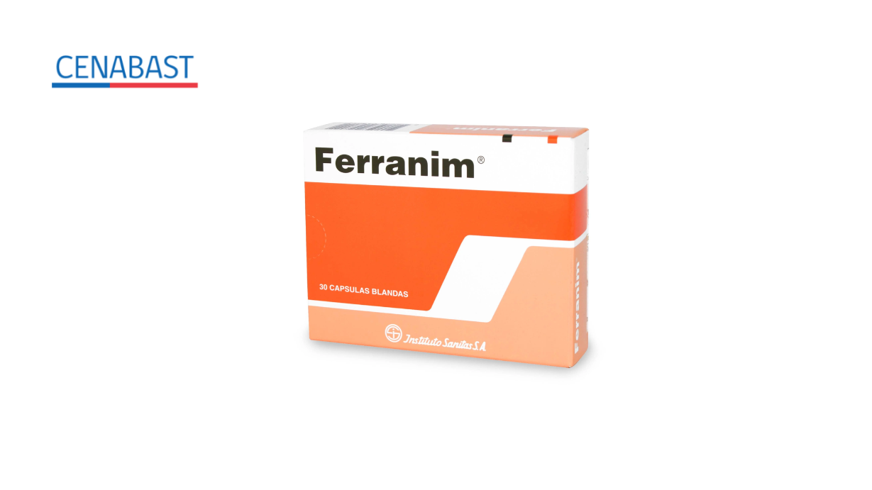 FERRANIM HIERRO + VITAMINA B12 X 30 CAPSULAS BLANDAS [CENABAST]