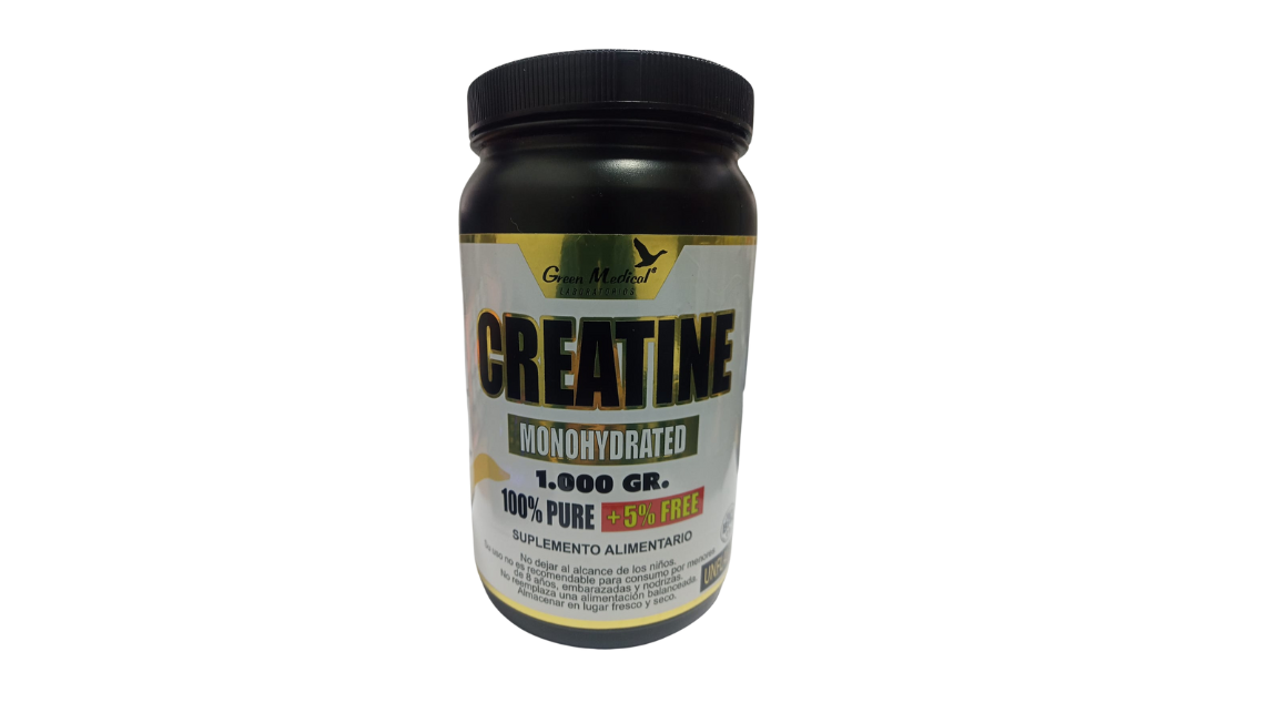 CREATINA MONOHIDRATO POLVO SIN SABOR X 1000 GR GREEN MEDICAL