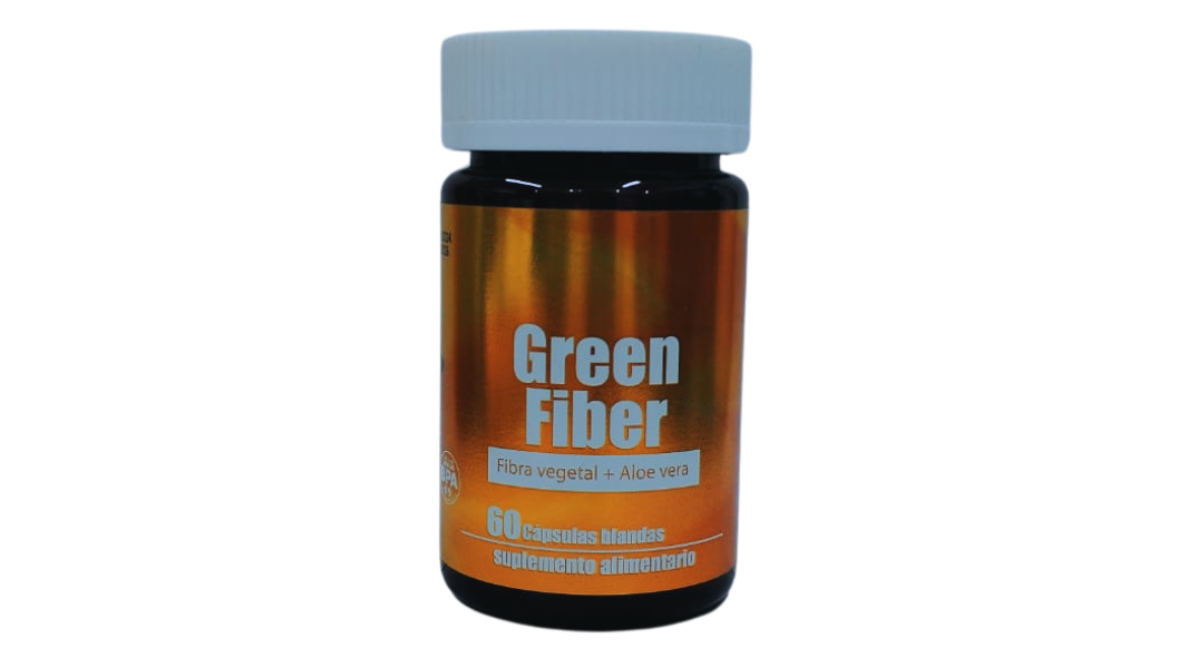 GREEN FIBER FIBRA VEGETAL + ALOE VERA 60 CAPSULAS BLANDAS SUPLEMENTO ALIMENTARIO GREEN MEDICAL