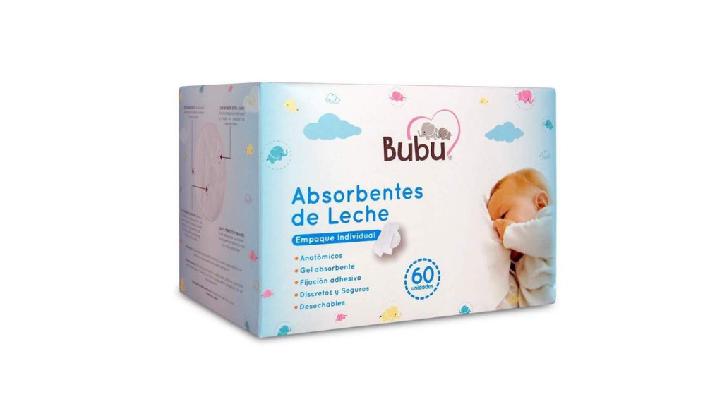ABSORBENTES DE LECHE X 60 UNIDADES BUBU