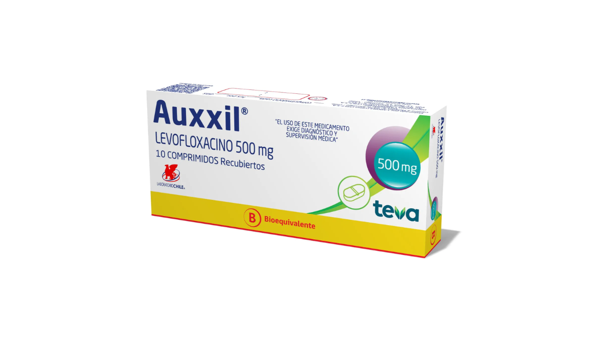 AUXXIL LEVOFLOXACINO 500 MG X 10 COMPRIMIDOS RECUBIERTOS TEVA