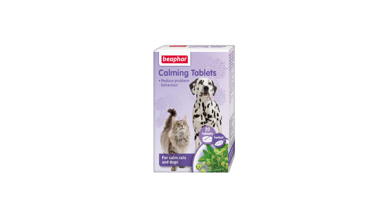 CALMING TABLETS TRANQUILIZANTE NATURAL PERROS Y GATOS X 20 TABLETAS BEAPHAR