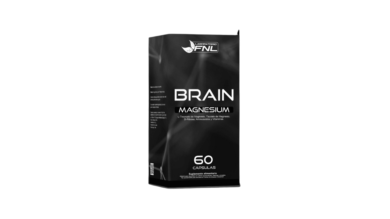 BRAIN MAGNESIUM L-TREONATO + TAURATO DE MAGNESIO X 60 CAPSULAS FNL