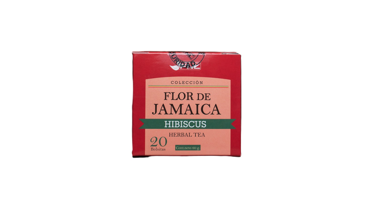 FLOR DE JAMAICA HIBISCUS BOLSITAS DE TE X 20 UNIDADES
